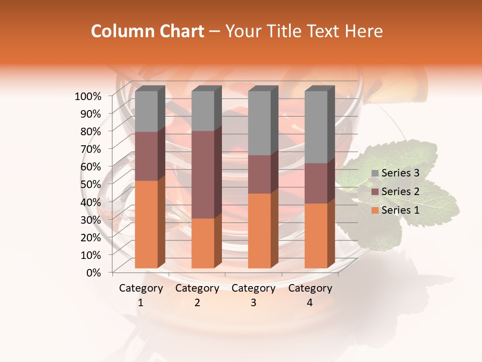 Ingredient Tea Gold PowerPoint Template