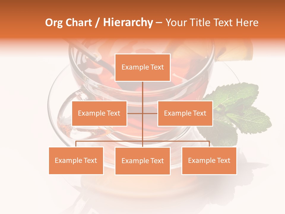 Ingredient Tea Gold PowerPoint Template