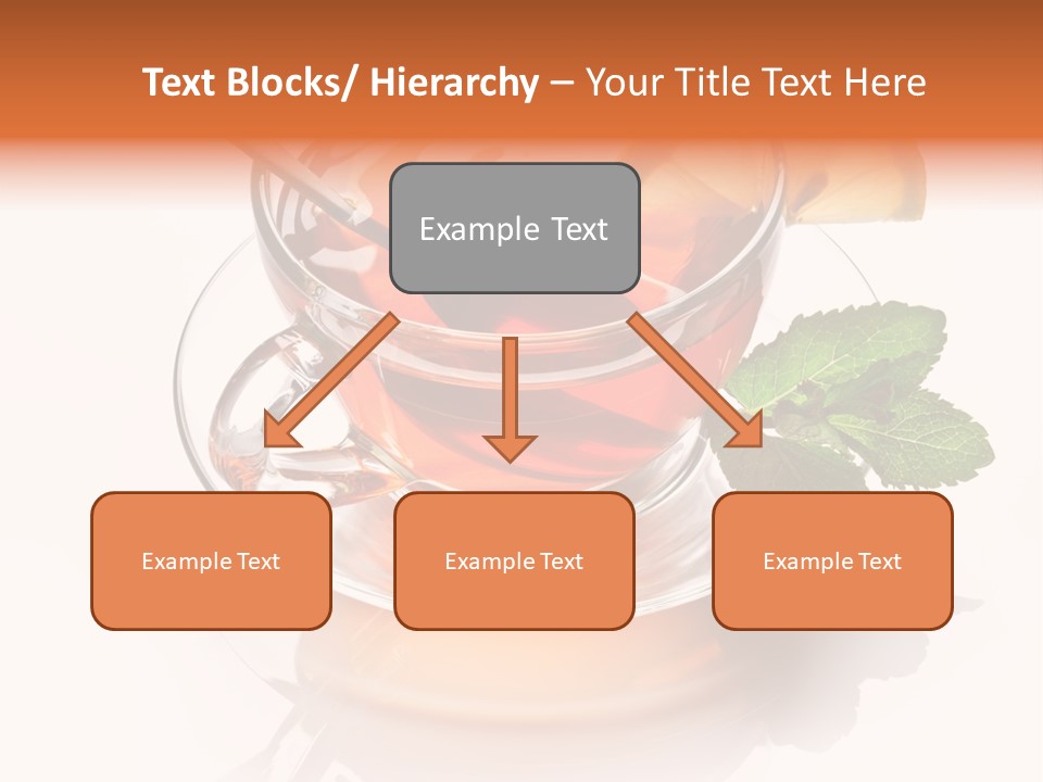 Ingredient Tea Gold PowerPoint Template