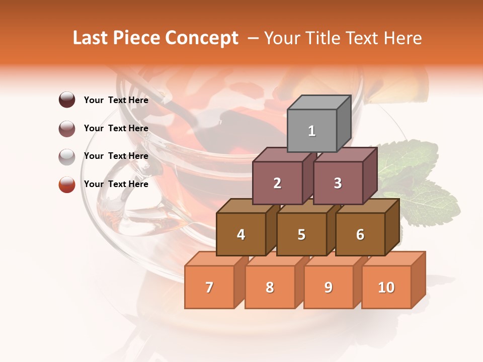 Ingredient Tea Gold PowerPoint Template