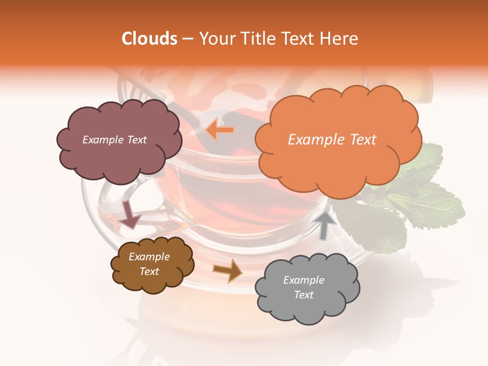 Ingredient Tea Gold PowerPoint Template