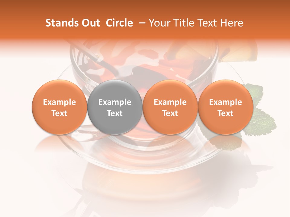 Ingredient Tea Gold PowerPoint Template