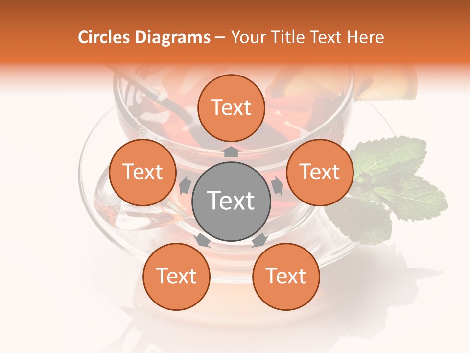 Ingredient Tea Gold PowerPoint Template