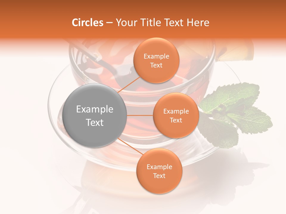 Ingredient Tea Gold PowerPoint Template