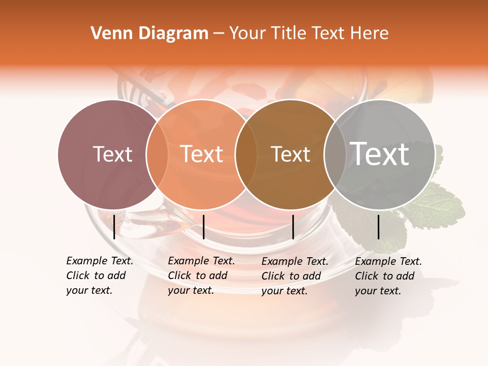 Ingredient Tea Gold PowerPoint Template