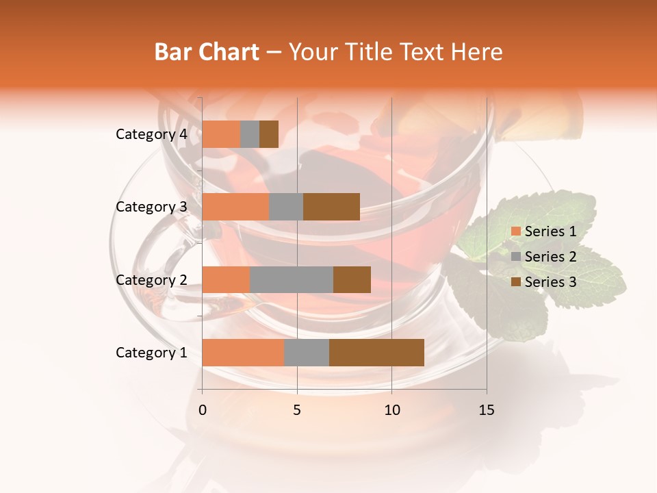 Ingredient Tea Gold PowerPoint Template