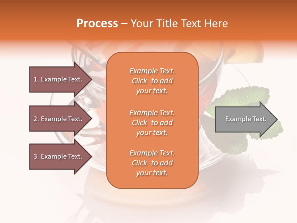 Ingredient Tea Gold PowerPoint Template
