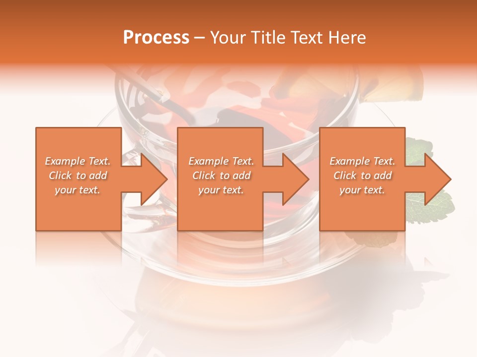 Ingredient Tea Gold PowerPoint Template