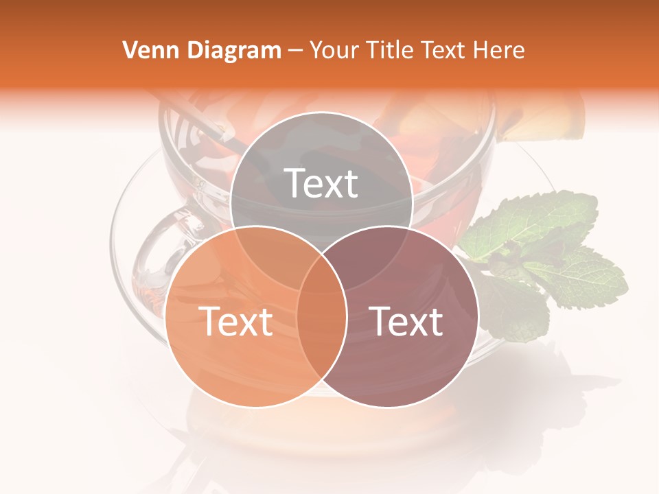 Ingredient Tea Gold PowerPoint Template