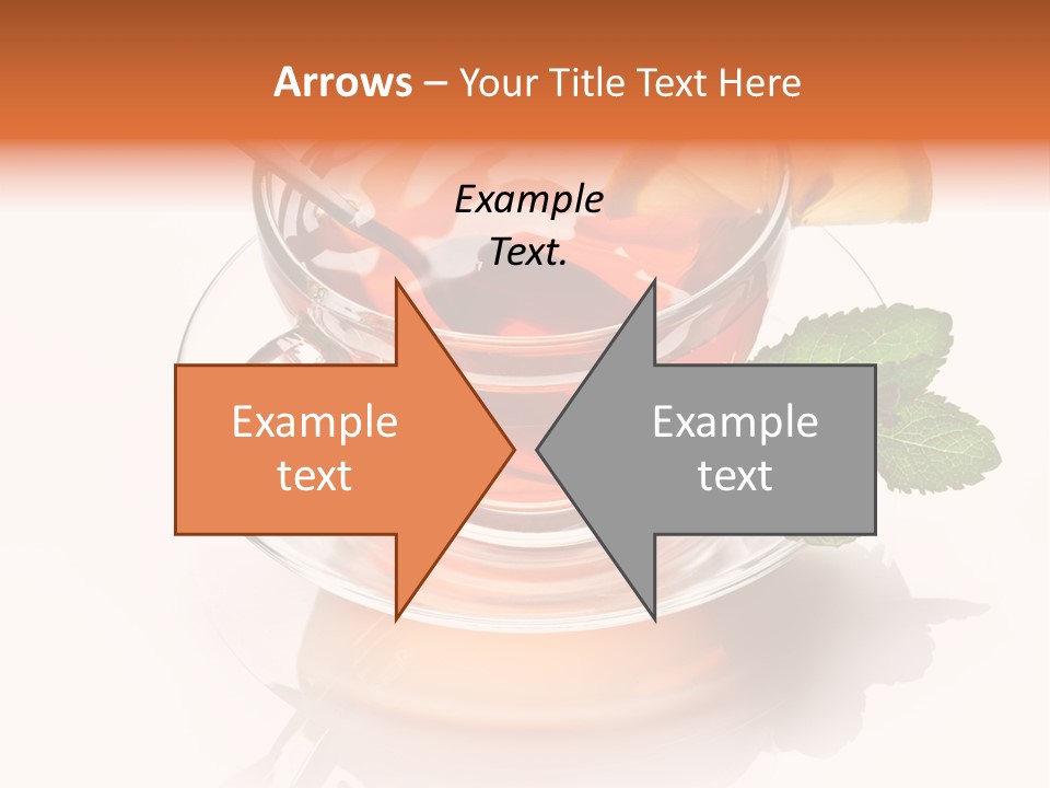 Ingredient Tea Gold PowerPoint Template