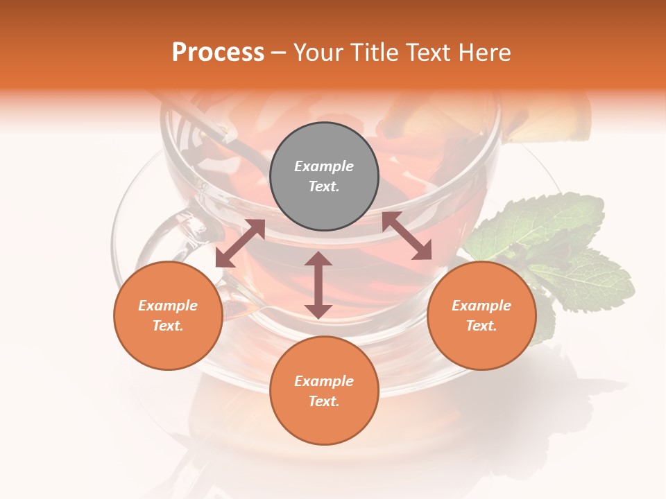 Ingredient Tea Gold PowerPoint Template