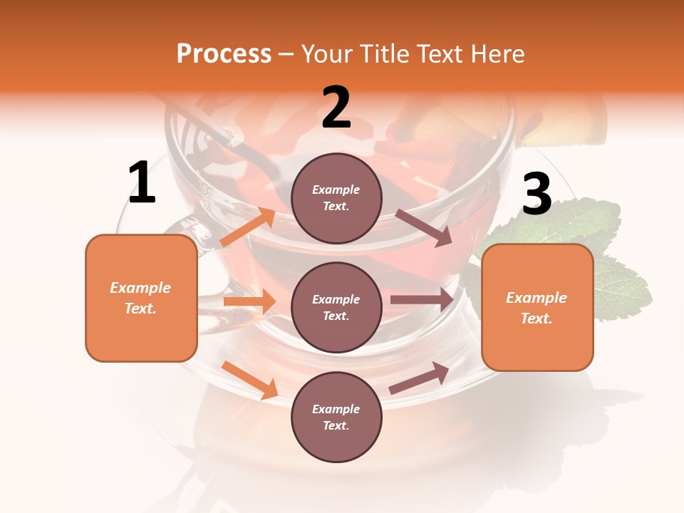 Ingredient Tea Gold PowerPoint Template