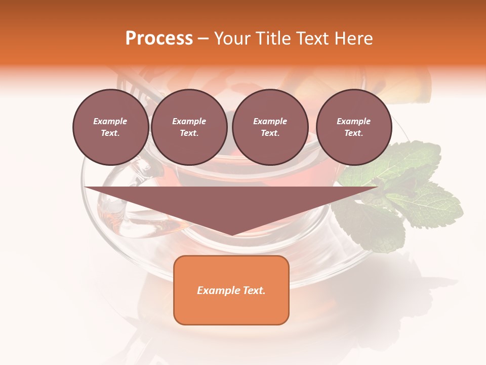 Ingredient Tea Gold PowerPoint Template