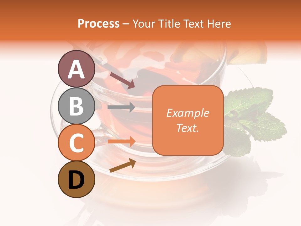 Ingredient Tea Gold PowerPoint Template