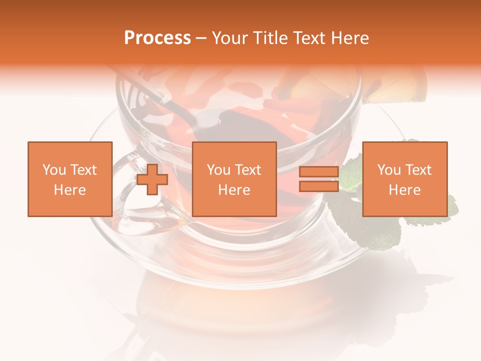 Ingredient Tea Gold PowerPoint Template