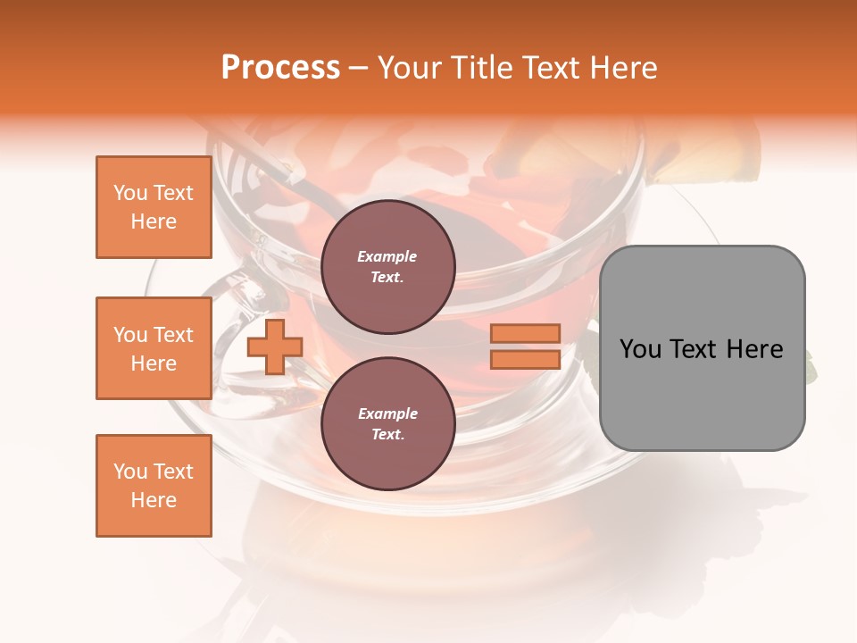 Ingredient Tea Gold PowerPoint Template