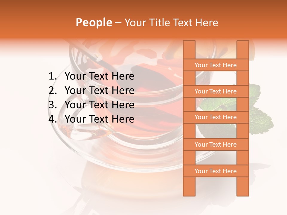 Ingredient Tea Gold PowerPoint Template