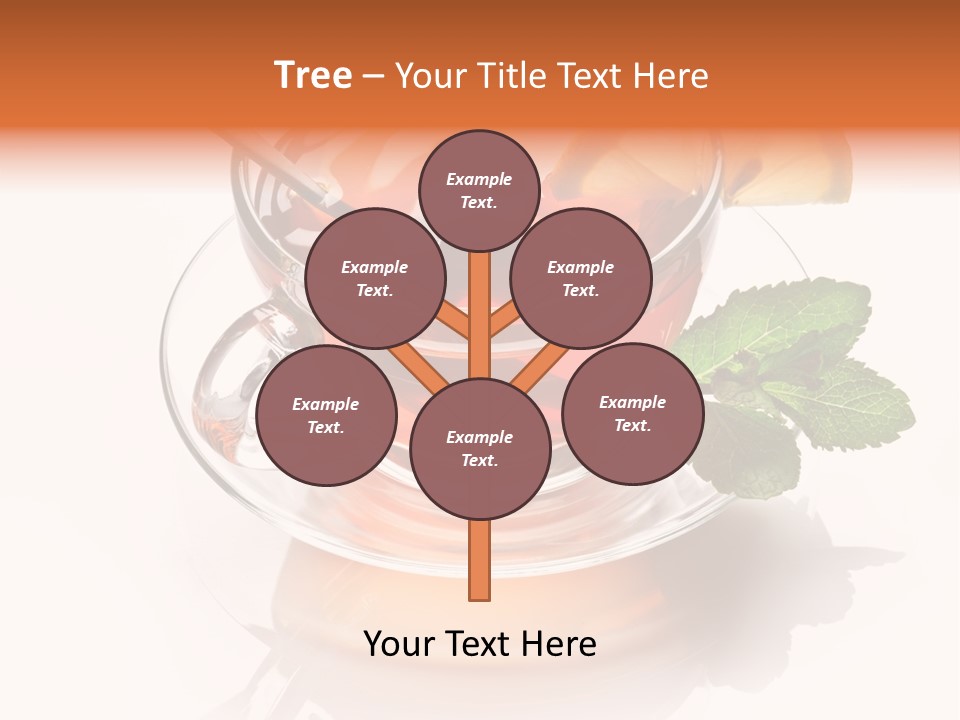 Ingredient Tea Gold PowerPoint Template