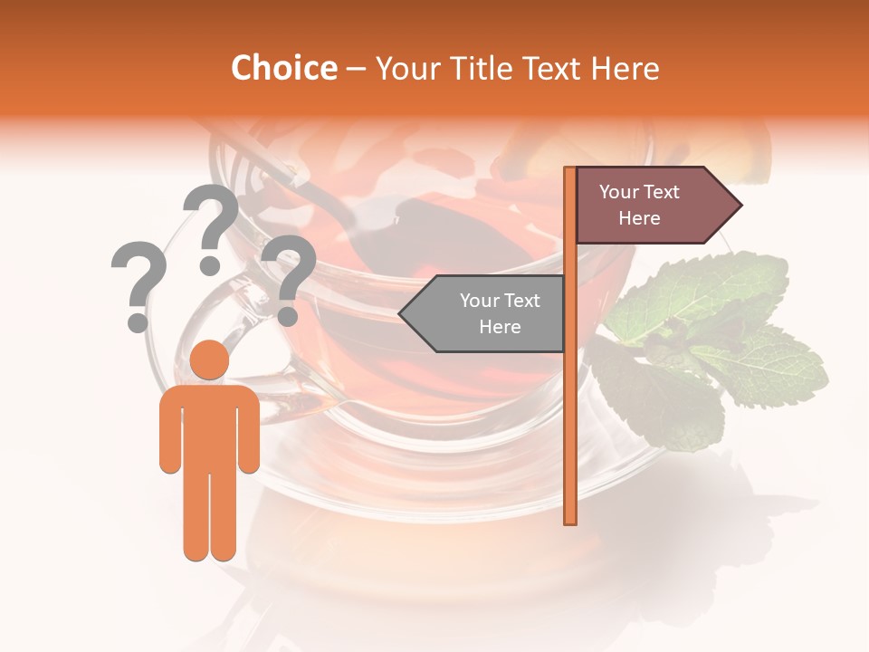 Ingredient Tea Gold PowerPoint Template