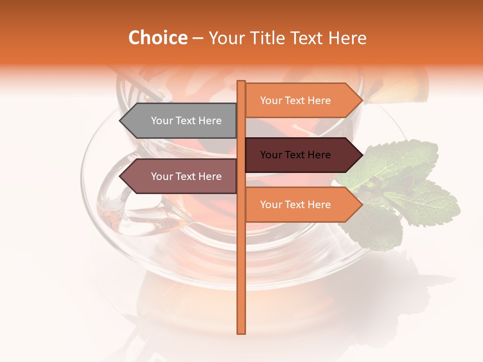 Ingredient Tea Gold PowerPoint Template