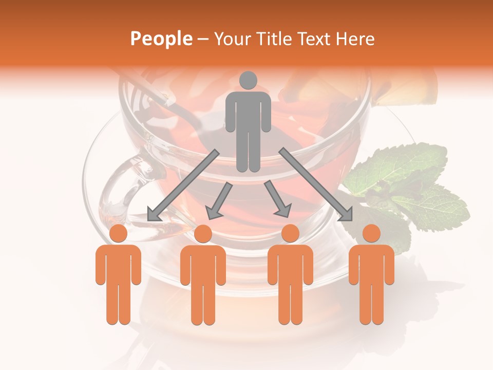 Ingredient Tea Gold PowerPoint Template