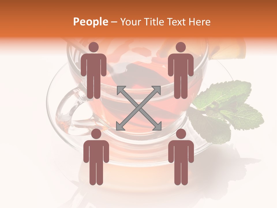 Ingredient Tea Gold PowerPoint Template