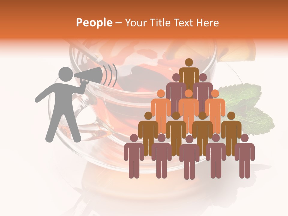 Ingredient Tea Gold PowerPoint Template