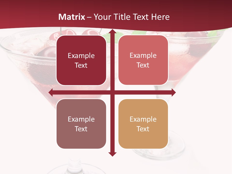 Beverage Cocktail Ice PowerPoint Template