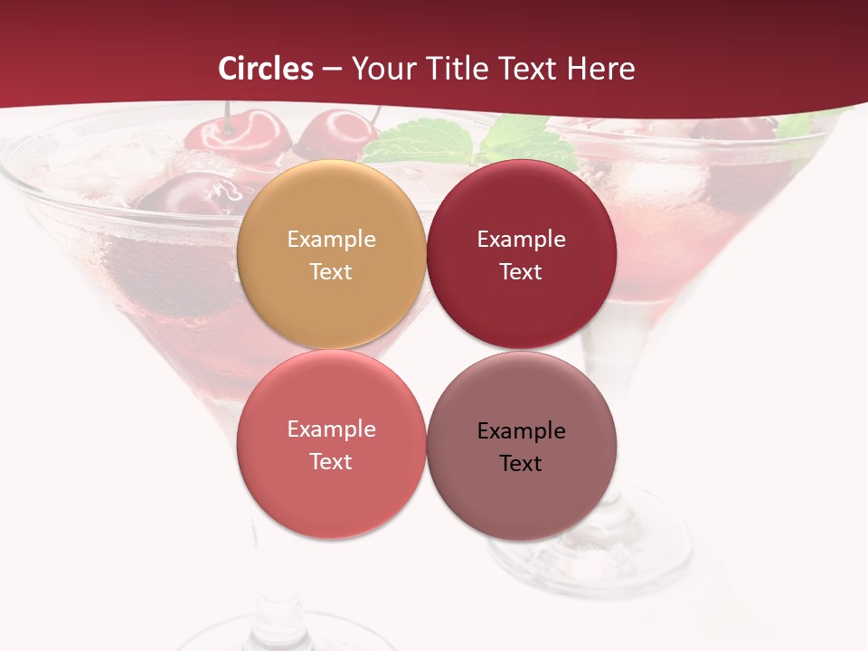 Beverage Cocktail Ice PowerPoint Template