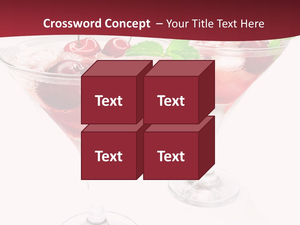 Beverage Cocktail Ice PowerPoint Template