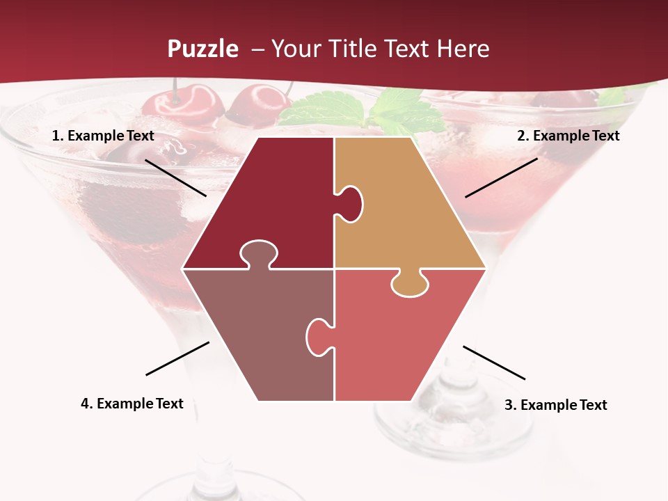 Beverage Cocktail Ice PowerPoint Template