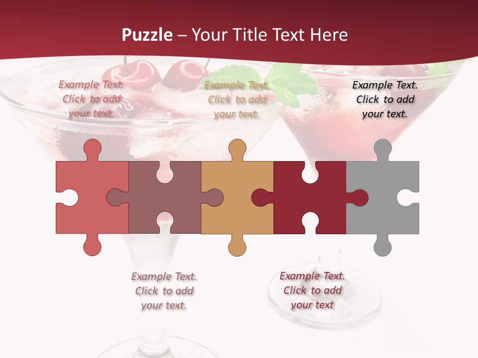 Beverage Cocktail Ice PowerPoint Template