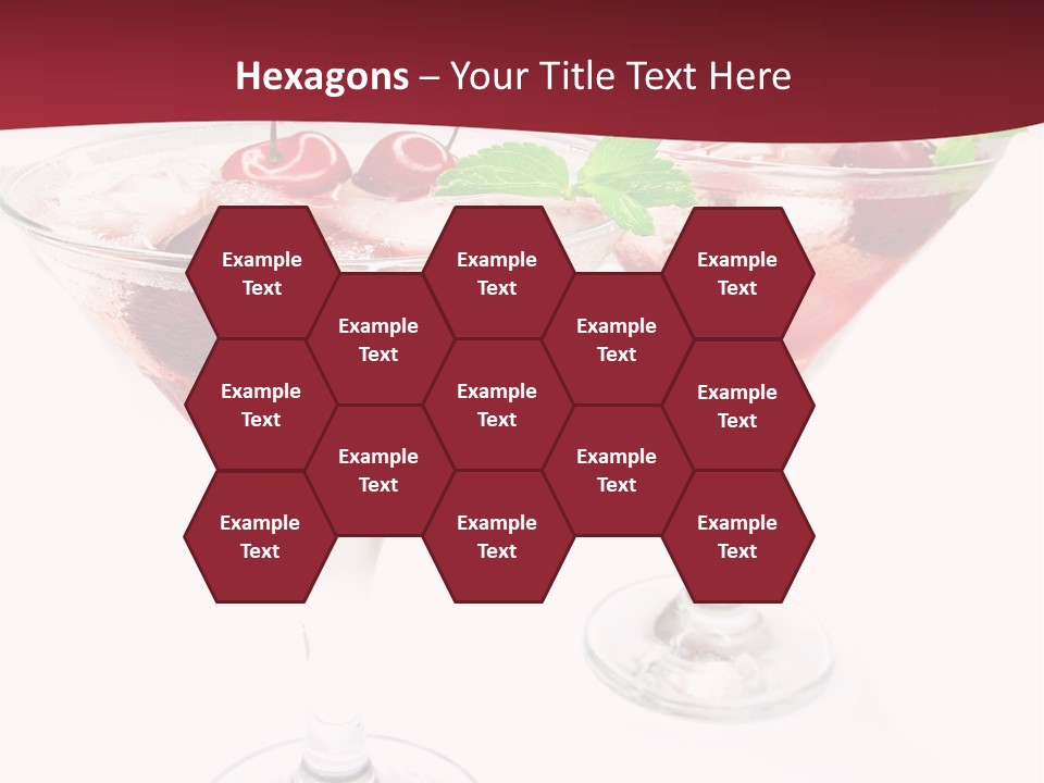 Beverage Cocktail Ice PowerPoint Template