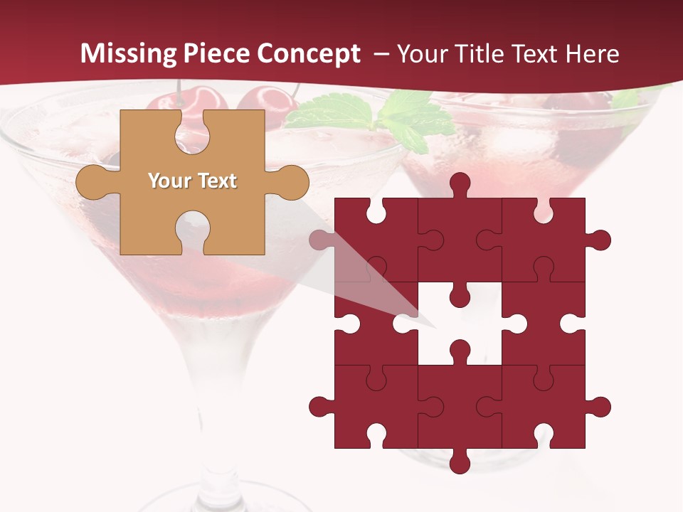 Beverage Cocktail Ice PowerPoint Template