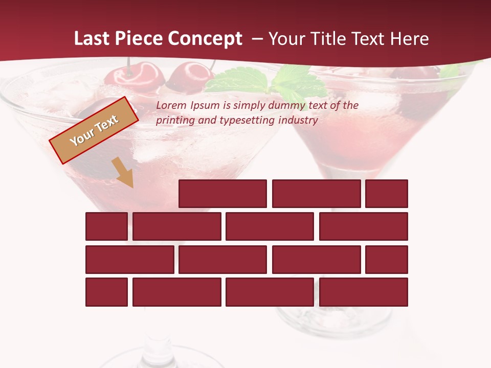 Beverage Cocktail Ice PowerPoint Template