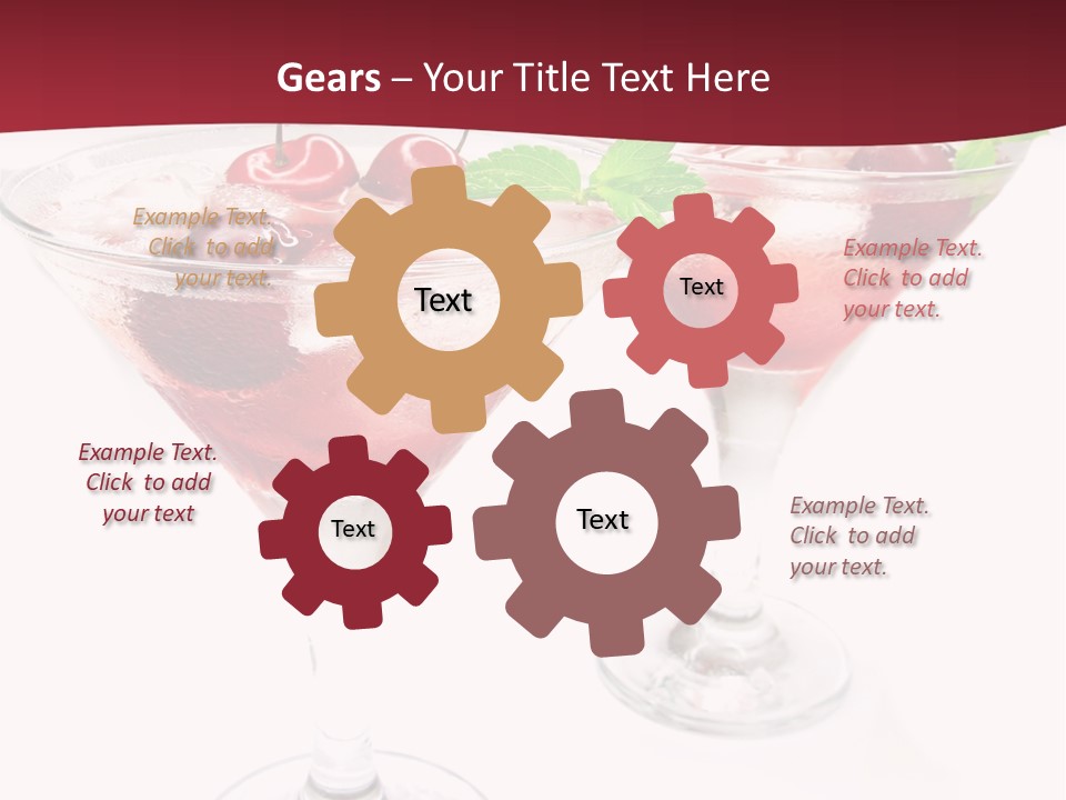 Beverage Cocktail Ice PowerPoint Template