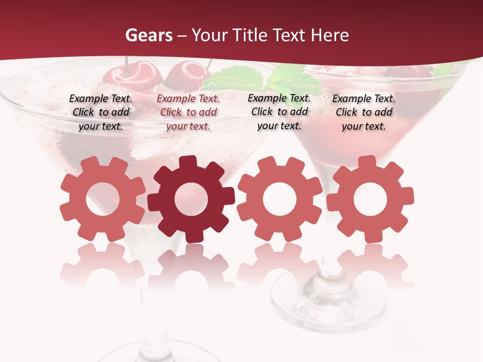 Beverage Cocktail Ice PowerPoint Template