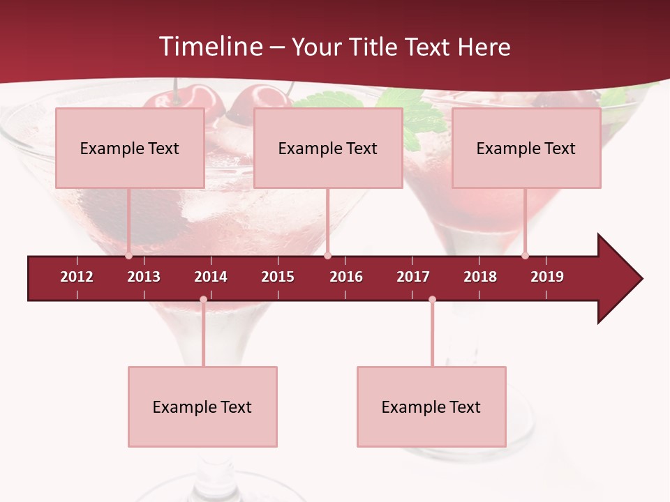 Beverage Cocktail Ice PowerPoint Template