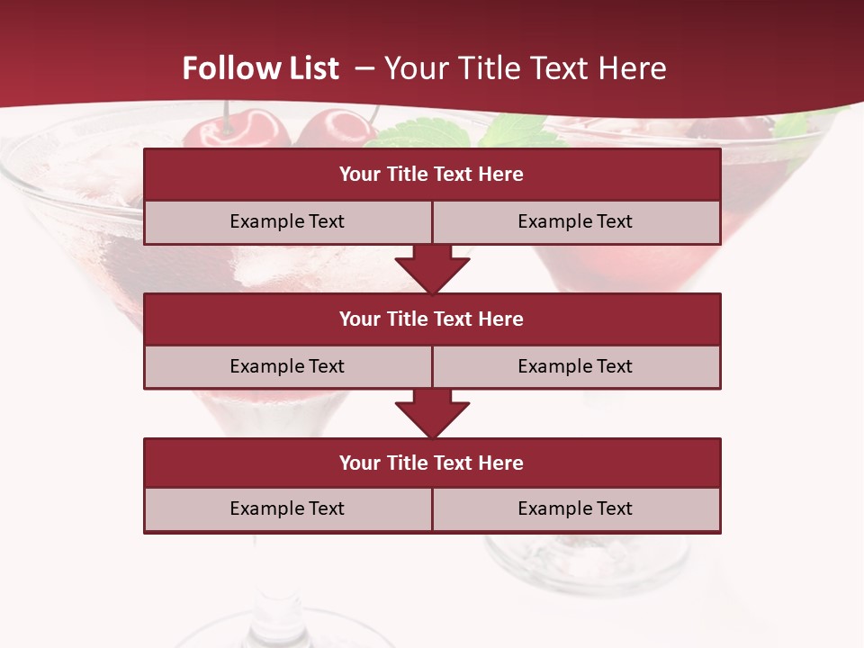Beverage Cocktail Ice PowerPoint Template