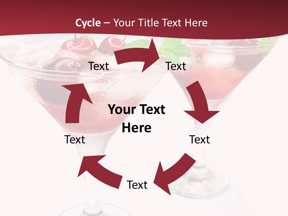 Beverage Cocktail Ice PowerPoint Template