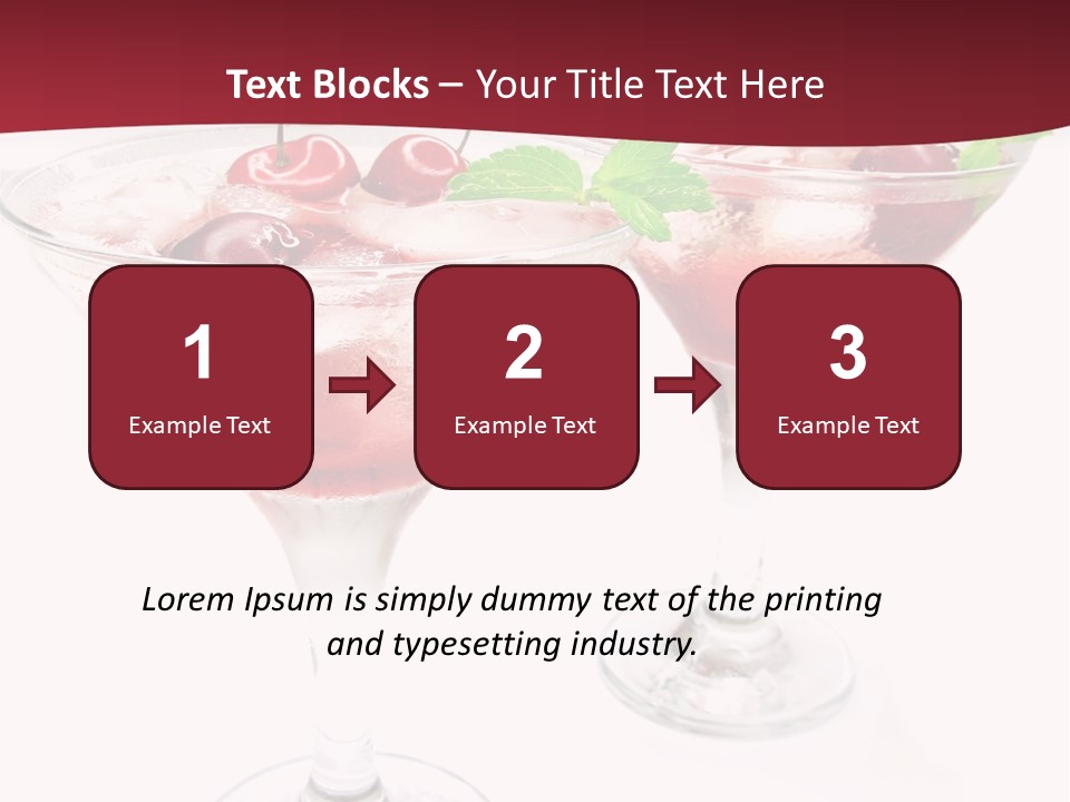 Beverage Cocktail Ice PowerPoint Template