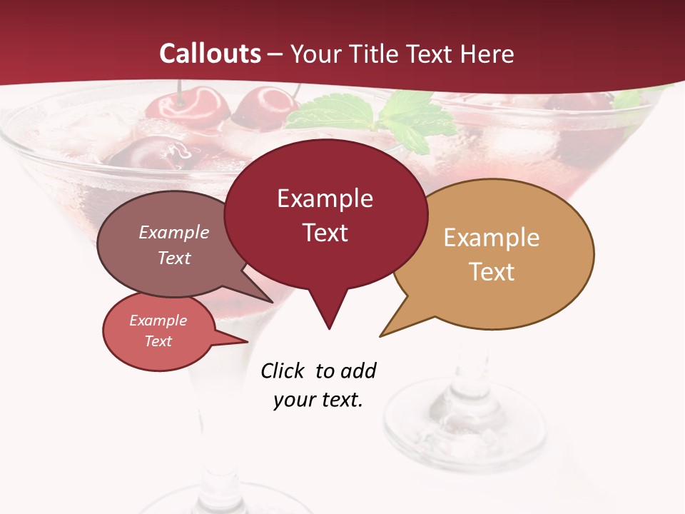 Beverage Cocktail Ice PowerPoint Template