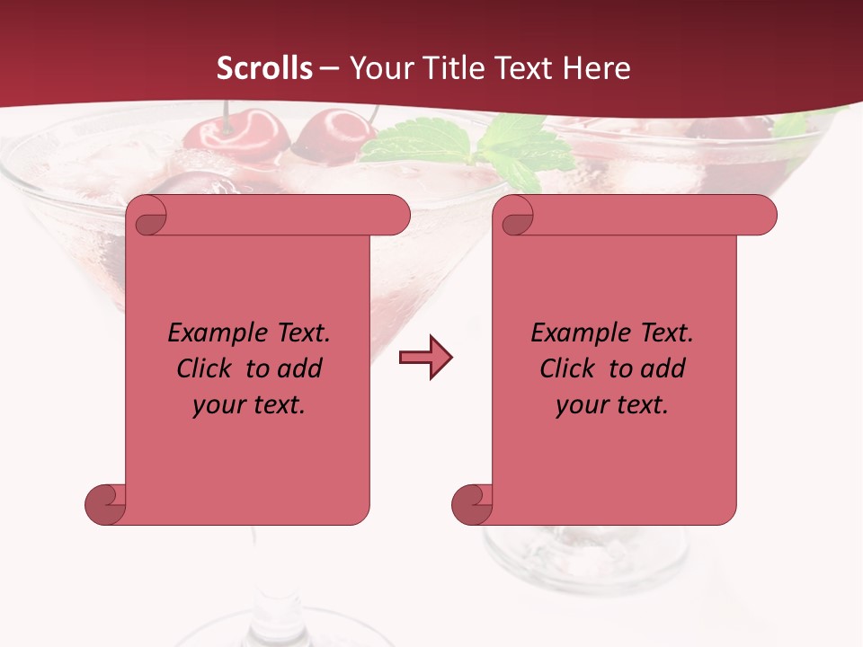 Beverage Cocktail Ice PowerPoint Template