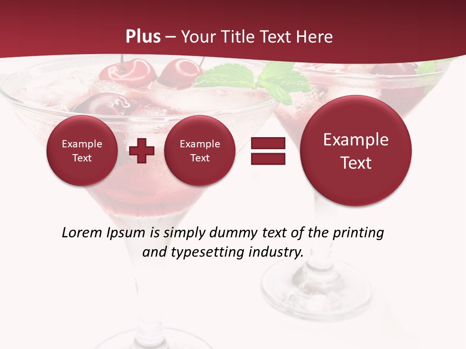 Beverage Cocktail Ice PowerPoint Template