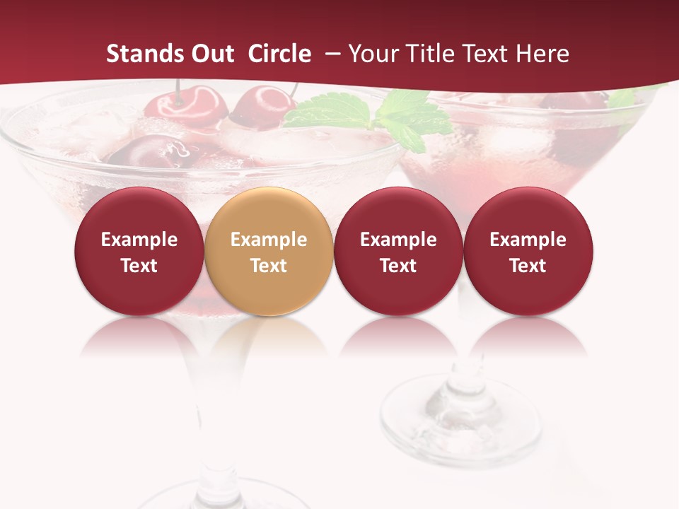 Beverage Cocktail Ice PowerPoint Template