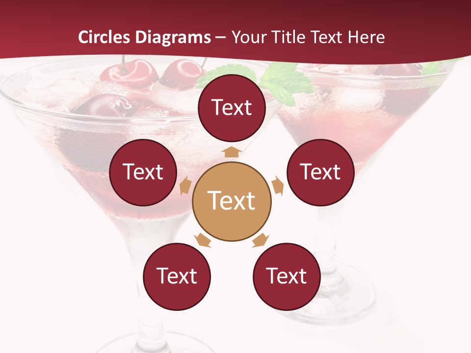 Beverage Cocktail Ice PowerPoint Template