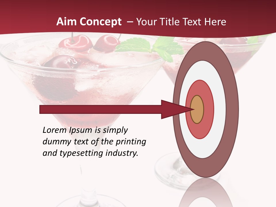 Beverage Cocktail Ice PowerPoint Template