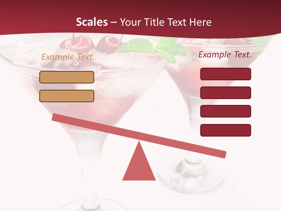 Beverage Cocktail Ice PowerPoint Template