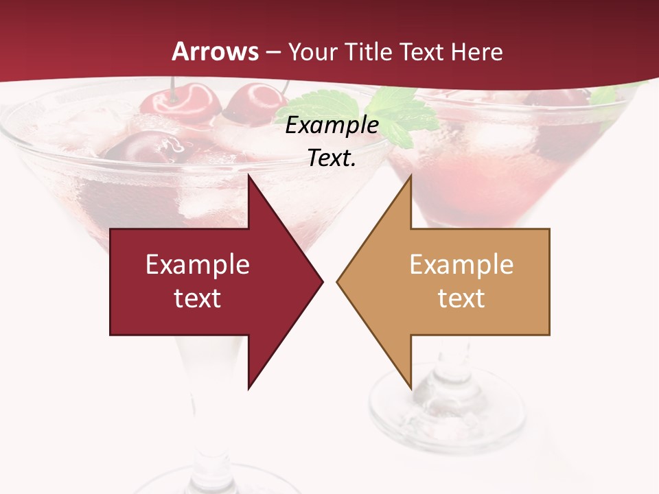 Beverage Cocktail Ice PowerPoint Template