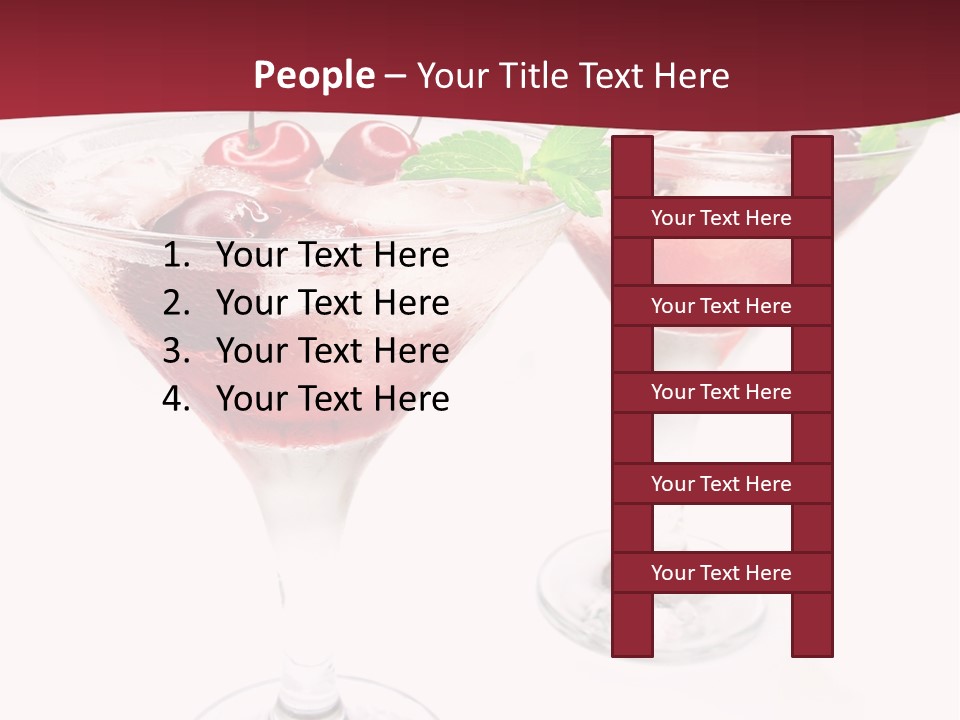 Beverage Cocktail Ice PowerPoint Template